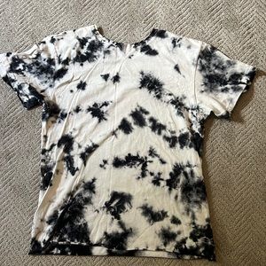 Joah Brown tie dye distressed t shirt.